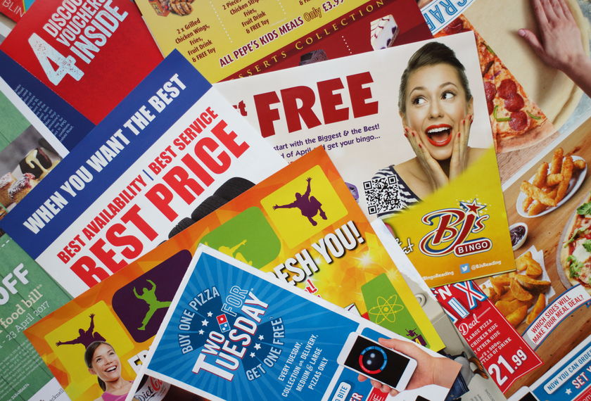 materials used for direct mail marketing